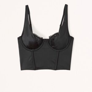 Abercrombie & Fitch Black Bustier Bra